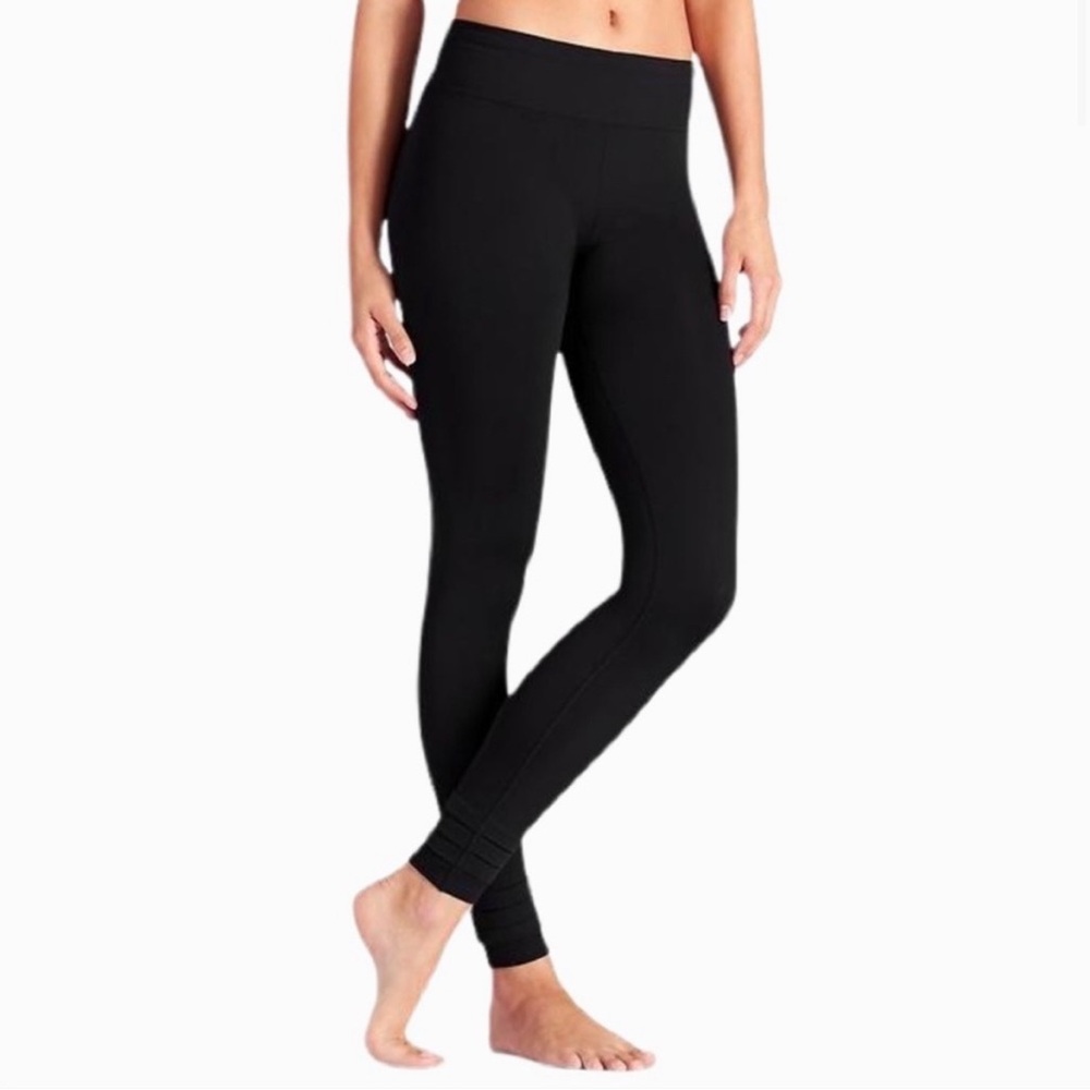 Athleta Stardust Seamless Black Leggings Sz M